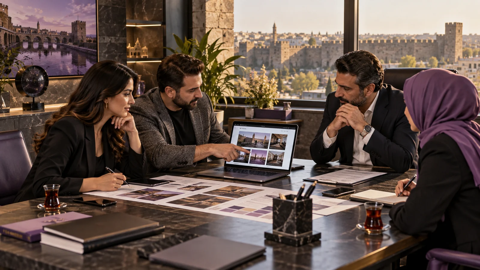 Diyarbakır web tasarım firması seçerken portföy ve proje kapsamını değerlendiren işletme ekibi